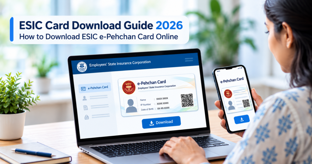 ESIC Card Download Guide 2026: How to Download ESIC e-Pehchan Card Online